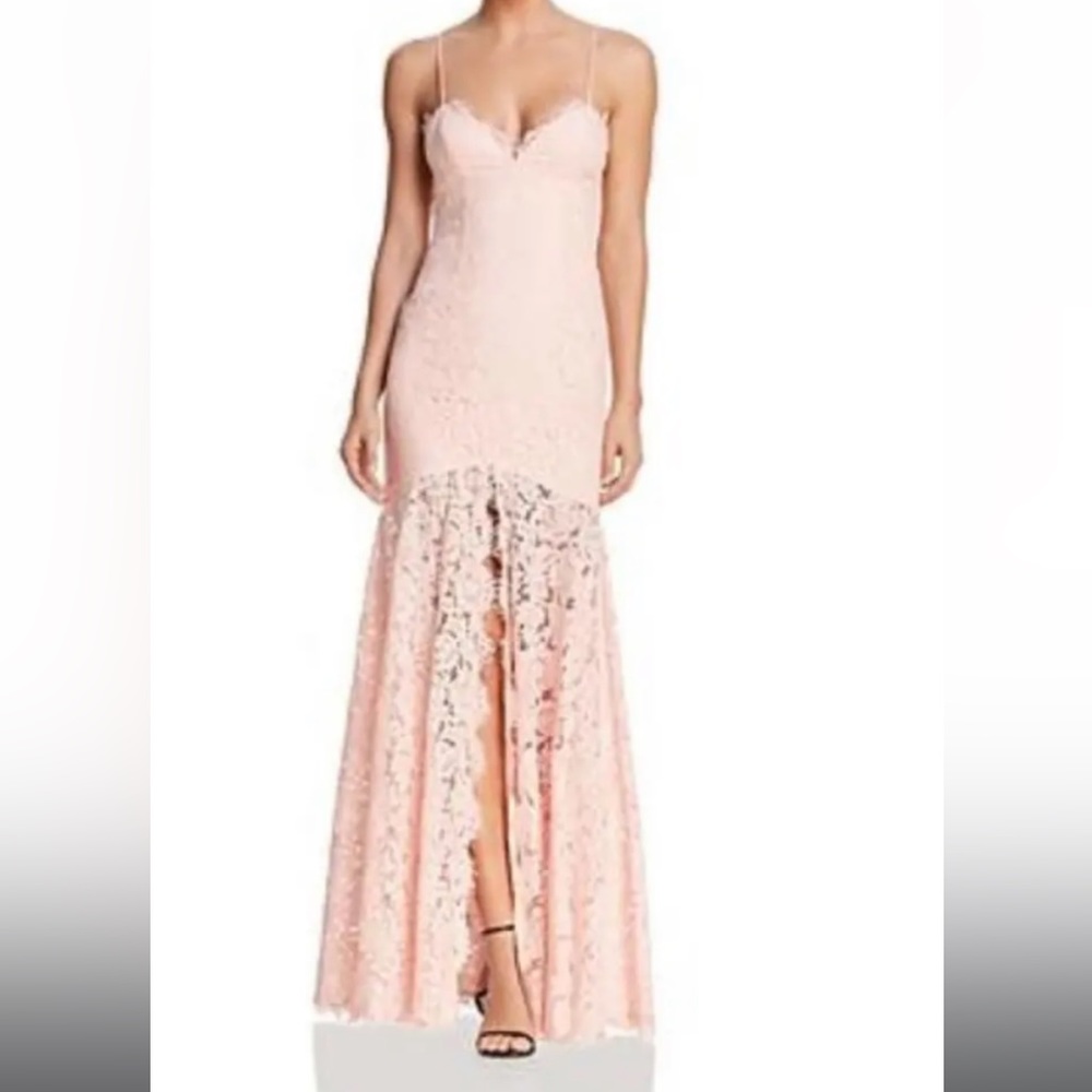 Fame and Partners Pink lace dress